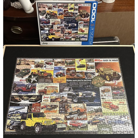 Other - Eurographics 1000 PC Puzzle Jeep Advertising Collection Complete